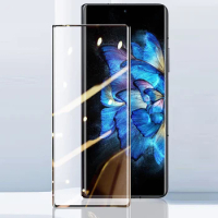 3D Curved Full Glue Tempered Glass For Vivo X Fold 2 3 Pro Full Cover 9H film Explosion proof Screen Protector For Vivo X Fold+