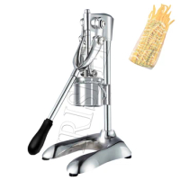 Manual Long French Fries Maker Machine Stainless Steel 30cm Potato Strips Machine Fried Chips Squeezer Extruder