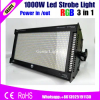 Free Shipping 1000W led strobe light super bright DMX 800pcs SMD 5054 leds 1000W stage flash white color stroboscope
