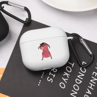 Pink Rat Funny Pattern Airpod Case Cool Earphone Cover for AirPods 2 3 Pro 2nd Generation Case Unique Gift for Teens Boys Girls
