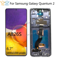6.7" oled for Samsung Galaxy Quantum 2 lcd display with touch screen for Samsung Galaxy Quantum 2 lcd A826S display