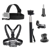 Action Camera Accessories Kit For Gopro Hero 9 8 7 6 5 4 Adjustable Harness Chest Strap Head Strap Belt For sjcam Eken H9R H6S