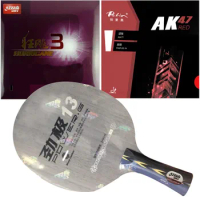 Pro Combo Racket DHS POWER.G13 PG13 PingPong Blade with Palio AK47 RED Matt and DHS Hurricane3 Table Tennis rubber