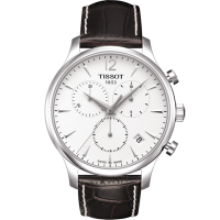 TISSOT T-TRADITION 極簡雅士計時腕錶-白/42mm