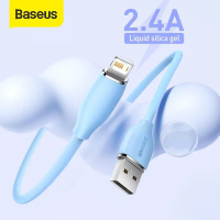 Baseus Original Liquid Silica Gel USB Cable 2.4A Charging Cable Fast Data Charging Wire Cord