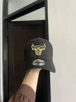 NEW ARRIVAL NEW ERA 3930 OUTLINED BLACK CHICAGOBULLS BLACK ORIGINAL 14675821 M/L