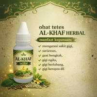 AL-KHAF obat tetes sakit gigi gusi bengkak herbal 20ml