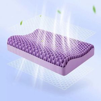 內地直送 - TPE枕頭護頸枕 果膠枕頸椎枕無壓釋壓枕水洗網紅同款枕頭枕芯2431