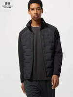 UNIQLO SWEDEN ATHLETE COLLECTION PUFFTECH Jaket winter pria Kombinasi Combination Jacket BLACK S