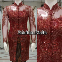 atasan kebaya tunik tile full payet||kebaya tunangan||kebaya acara formal