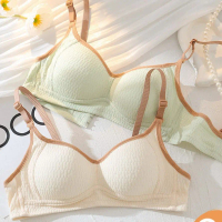 Bra Push Up 32-38 A Cup Wireless Cotton Non Wire Cotton Straps Adjustable Baju Dalam Wanita Tanpa Da