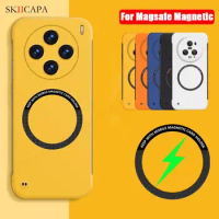 For Magsafe Magnetic Frameless Case for VIVO X100 Pro X90 X80 X70 X60 Pro Plus S17 S16 Matte Hard PC Wireless Charging Cover