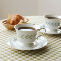 昭和復古法式金邊下午茶杯碟組 8寸盤 咖啡杯 盤子｜富士奶奶
