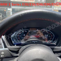 For BMW 3 Series E30/E36/E46/E90/E91/F35/F30 Car Digital LCD Dashboard Panel Virtual Cockpit Cluster Multimedia Speedometer GPS