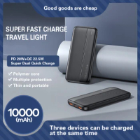 Power Bank 20000mAh 22.5W SCP Portable Charger Powerbank 10000 mAh External Battery PD 20W Fast Charging For iPhone 13 Xiaomi mi