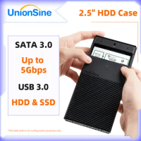 UnionSine HDD Case 2.5" USB 3.0 HDD Enclosure 2.5inch Serial Port SATA SSD Support 6TB For Seagate Toshiba Fujitsu 2.5" HDD Box