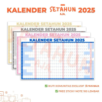 Setahun Aja | Kalender Raksasa 2025 | Kalender Setahun 2025 | Kalender Satu Tahun | Kalender 1 Tahun
