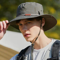 Outdoor Bucket Hat for Men Women Wide Brim Fishing Hiking Boonie Hat Anti UV Sun Cap Foldable Climbing Hunting Fisherman Hat