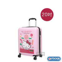 OUTDOOR 行李箱 Hello Kitty 20吋 聯名款 台灣景點 登機箱 拉鍊行李箱 ODKT21A19 得意時袋
