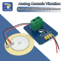 DIY KIT 3.3V/5V Ceramic Piezo Vibration Sensor Module Analog Controller Electronic Components Supplies Sensor for Arduino UNO R3