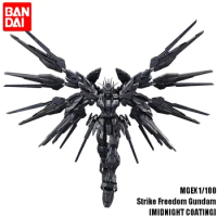 In Stock Bandai Original MGEX 1/100 Strike Freedom Gundam [Midnight Coating] Assembled Model Anime Action Figure Collection Toy