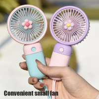 USB Rechargeable Mini Portable Fan Lightweight Handheld Fan Perfect for Office Outdoor Travel Camping Portable Fan