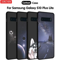 JURCHEN Case For Samsung Galaxy S10 Plus Cover Silicone Coque For Samsung Galaxy S10E Soft Cover For Samsung Galaxy S10 5G Case