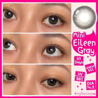 คอนแทคเลนส์ Mini Eileen Gray สีเทา คิตตี้คาวาอิ Kitty Kawaii สายตาปกตี สายตาสั้น 0.00 ถึง -8.00