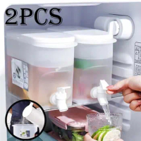 2PCS 3.5 Litre Large Capacity Cold Kettle Cold Kettle with Tap Fridge Chilled Drink Dispenser Fridge and Spout
