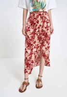 Urban Revivo Floral Wrapped Skirt