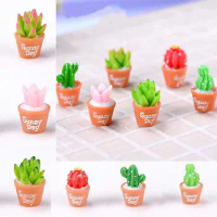 Cute Mini Simulation Potted Plants Realistic Succulent Plants Miniatures Creative Micro Landscape Decoration