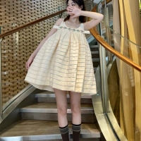 2021 new SST pettiskirt sweet princess diamond ornament Tucker suspender short skirt age-reducing doll skirt cute dress