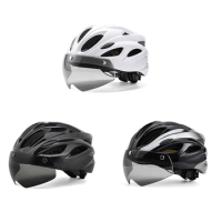 Bike Helmet Bicycle Helmet Cycling Helmet With Taillight Goggles Adjustable Mountain Bike Helmet For Adult Men Women