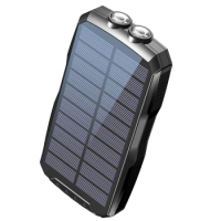Solar Power Bank 25000mAh Qi Wireless Charger Powerbank for iPhone 14 Xiaomi Huawei Portable Induction Charger External Battery