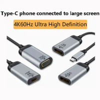 Type-C to miniDP/HDMI/DP/VGA 4K@60hz adapter cable for Huawei Xiaomi Asus Samsung iPhone laptop screen connection TV converter