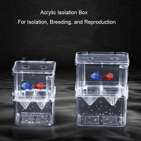 [2]Aquarium Accessories Acrylic Fish Breeding Isolation Fish Tank Aquarium Breeder Double Guppies Hatching Incubator[2]
