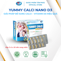 Viên Uống Tăng Chiều Cao Yummy Calci Nano D3 - Tâm Phúc Pharma