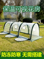 植物多肉花棚暖房庭院陽臺防凍遮雨罩盆栽家用保溫室大花棚小花房