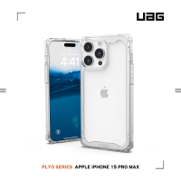 【UAG】iPhone 15 Pro Max 耐衝擊保護殼-極透明(吊繩殼 有效抵擋UV紫外線 支援無線充電)
