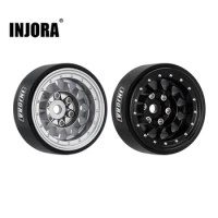 INJORA 1.0 Plus Aluminium Beadlock Wheel Rims for 1/24 1/18 RC Crawler SCX24 TRX4M FCX24 (W1108)