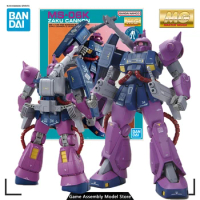 Bandai Genuine Assembled Model Kit MG 1/100 Gundam Base Limited Zaku Cannon Z Gundam Ver Anime Action Figure Toy Gift for Boys