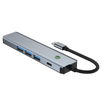ANTIAN Type-C 五合一多功能HUB轉接器 USB3.0 HDMI轉換器 Mac筆電轉接線