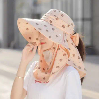 Summer Outdoor Fishing Hunting Hiking Hat Face And Neck UV Protection Protective Cover Ear Flap Women Hat