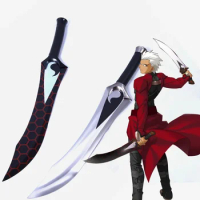 Fate Stay Night Archer EMIYA Cosplay Red A double blades Wood Weapon Sword model Anime Costume party