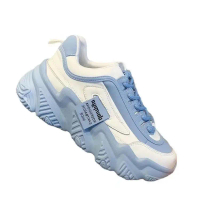 Giày dad sneakers nữ; phong cách thịnh hành trên mạng xã hội; đa dụng; đế dày; giày thể thao tăng ch