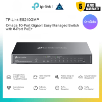 TP-Link ES210GMP Omada 10-Port Gigabit Easy Managed Switch with 8-Port PoE+