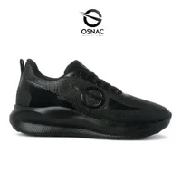 OSNAC Climazenix Hitam Tosca Sepatu Running Lari Joging Voli Olahraga Pria Wanita Upper Mesh Double 