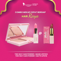 NURRAYSA Set Mekap Cepat Bersiap 2 ITEM | Two Way Cake Powder + Lipstick