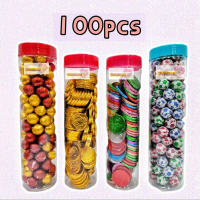 【Makanan Ringan】 Seahorse Gold Coin Chocolate 100pcs [Coin/Ball & Gold/Colour]