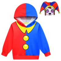Boy Girl Clothes Anime Hoodie The Amazing Digital Circus Pomni Hoodies 3D Print Sweatshirt For Kids Fashion Clothing Tops Hooded